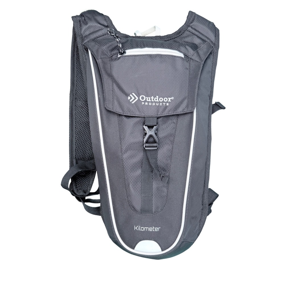 Outdoor Products Kilometer Hydration Pack Men OS Gray 2L Bladder Backpack Hiking